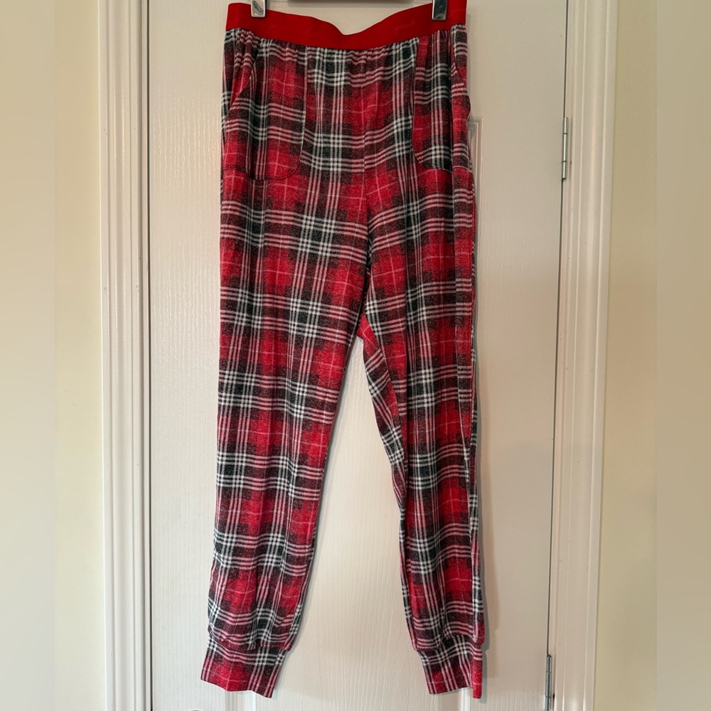 PINK Plaid Pajama Pants